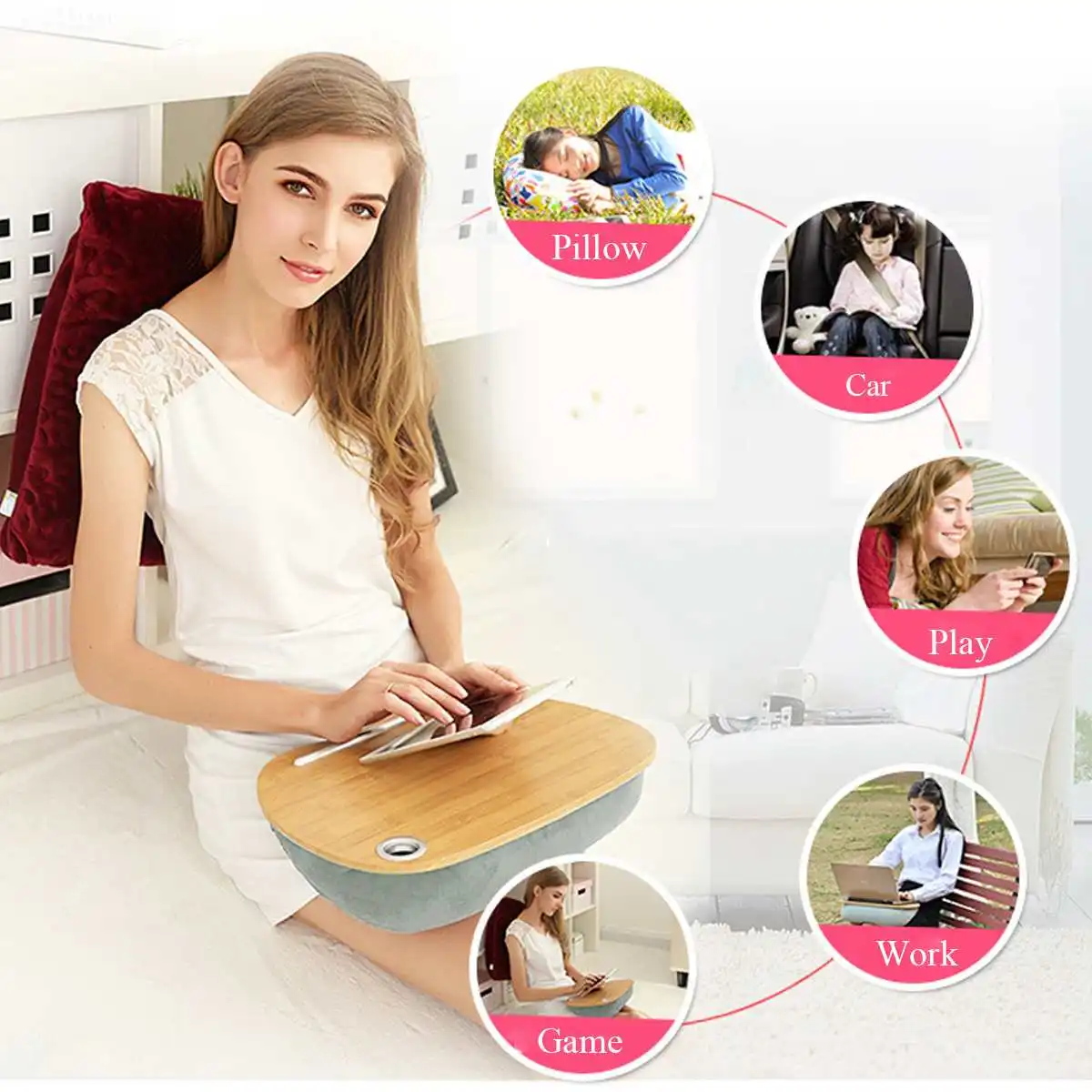Многофункциональная подставка-подставка для ноутбука, подставка для ноутбука, деревянная подставка для кровати, подставка для ноутбука, подставка для ноутбука, уличный подголовник