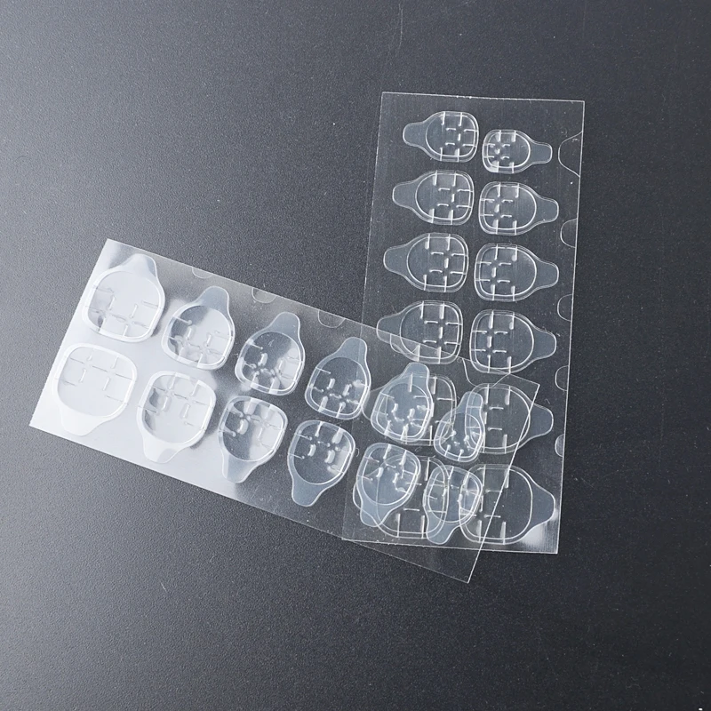 50 шт., прозрачные двухсторонние клейкие ленты, наклейки для нейл-арта, клейкие накладные ногти, инструменты для маникюра