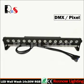 

4pcs/Lot 14x30W Pixel LED Wall Washer Matrix controlled DMX Bar Disco lightings free shipping