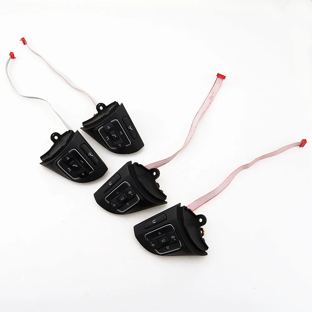 

SCJYRXS 2 Pair Steering Wheel Multifunction Control Switch Button Left Right 5C0959537A 5C0959538B Fit Golf MK5 MK6 CC EOS