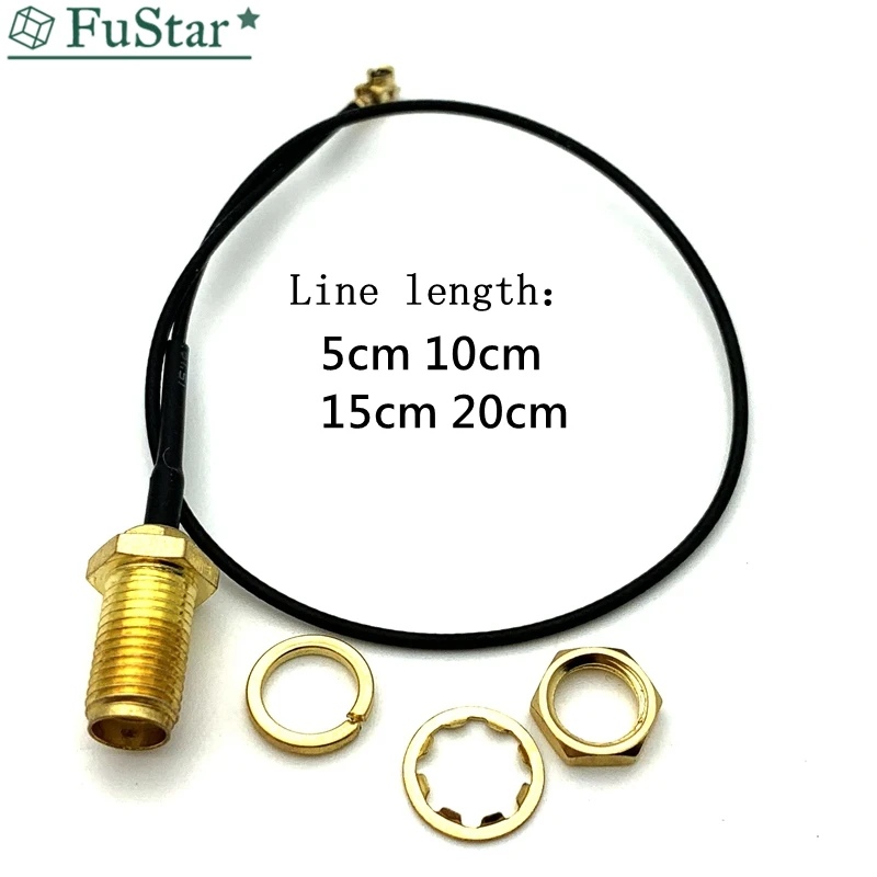 

5pcs SMA Connector Cable Female to uFL/u.FL/IPX/IPEX RF Connector Coax Adapter Assembly RG178 Pigtail Cable 1.13mm IPEX turn SMA
