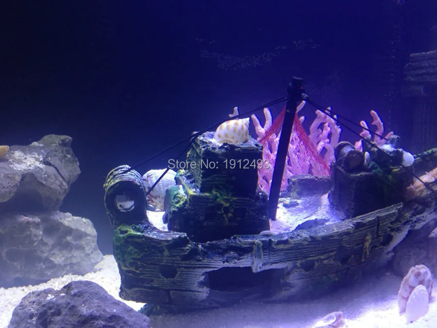 Пиратское кораблекрушение аквариумное украшение развалины лодка затонувший корабль аквариум водный пейзаж Декор аквариумные украшения