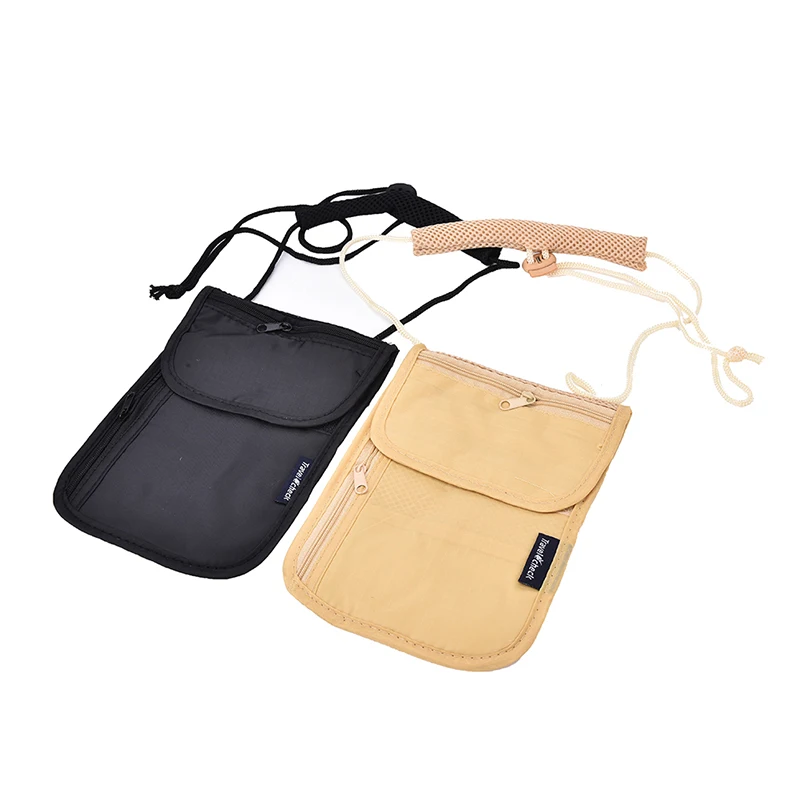

New Unisex Money Purse Neck Purse Wallet Women Travel Storage Bag Money Coin Cards Passport Bag Pouch Holder Neck Tickets HOT!