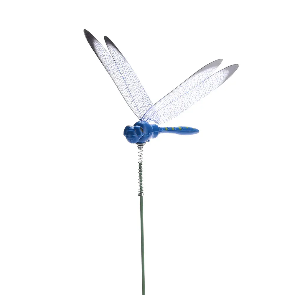 Dragonfly 2 шт. 3D двойное украшение для газона искусство в саду декор сада креативное