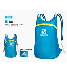 2016 Portable Fashion Travel Backpacks Zipper Soild Nylon Back Pack Daily Traveling Women men Shoulder Bags Folding Bag