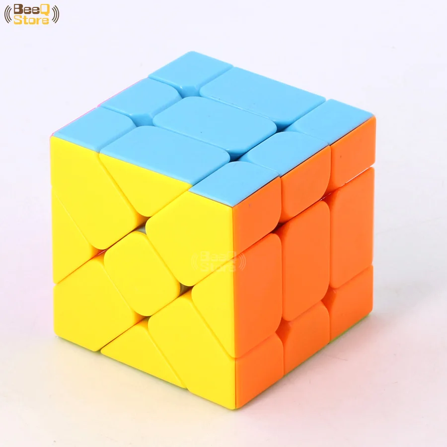 Осевой магический куб, изменяющийся нерегулярно, кубик Jingang, ветряные колеса, куб 3x3, Фишер, кубик, без наклеек, 3x3x3, Cubo Magico, красочный корпус - Цвет: Fisher Cube