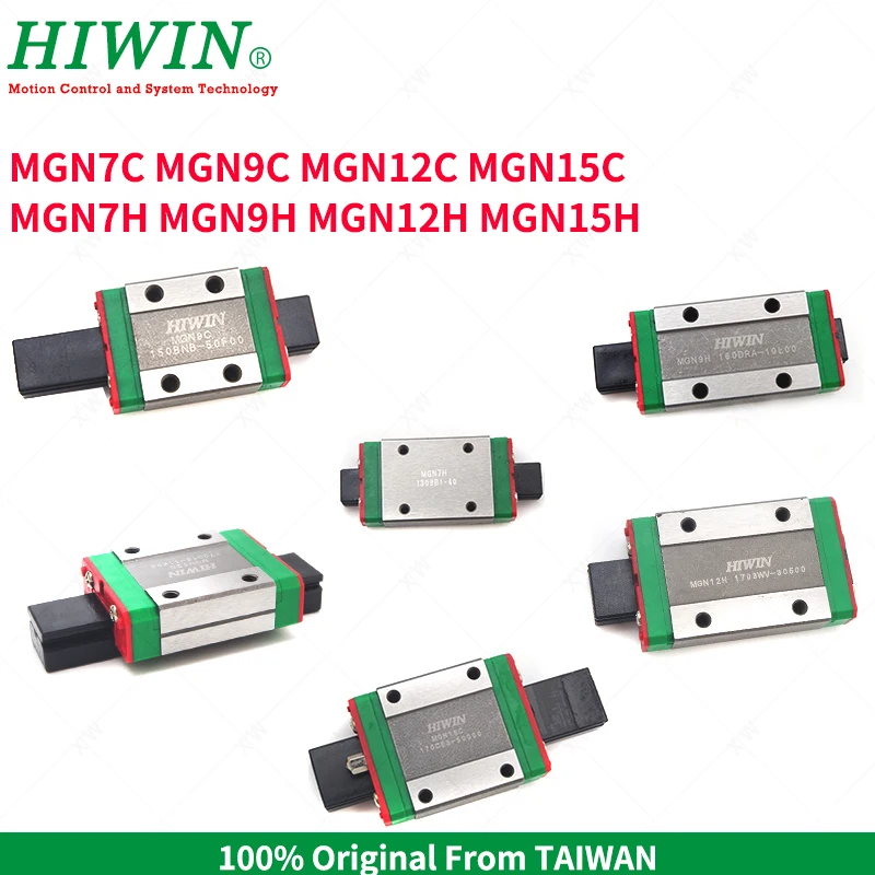 HIWIN линейные направляющие длинные вагоны MGN7H MGN9H MGN12H линейная направляющая блок