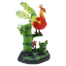 Электрическая игрушка для птиц, имитирующая индукцию, Звуковое управление, Голосовая активация, павлин, движущиеся птицы, вокальные игрушки