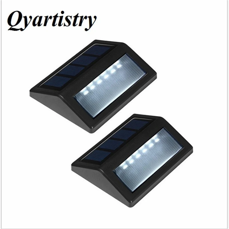 

2ps LED Solar Staircase Light A box of two installed solar stairs lighting control solar landscape lights step lights
