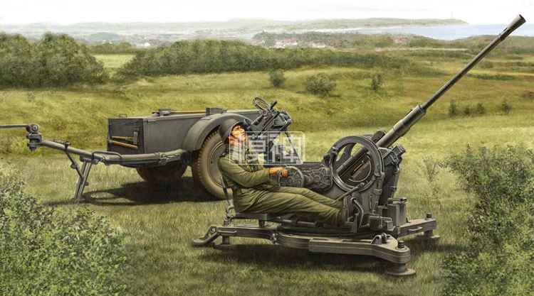 

1:35 Germany 2cmFlak38 Anti-aircraft Artillery Gun Anti-aircraft Gun Military Assembly Model