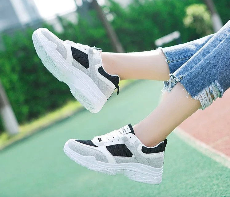 QQNice0605-164644.Women Sneakers Nice Spring Summer Women Casual Shoes Fashion Breathable Mesh Lace-Up Platform Women Shoes