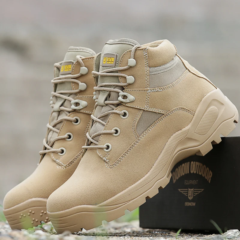 Военные мужские ботинки армейские мужская обувь черные уличные походные горные