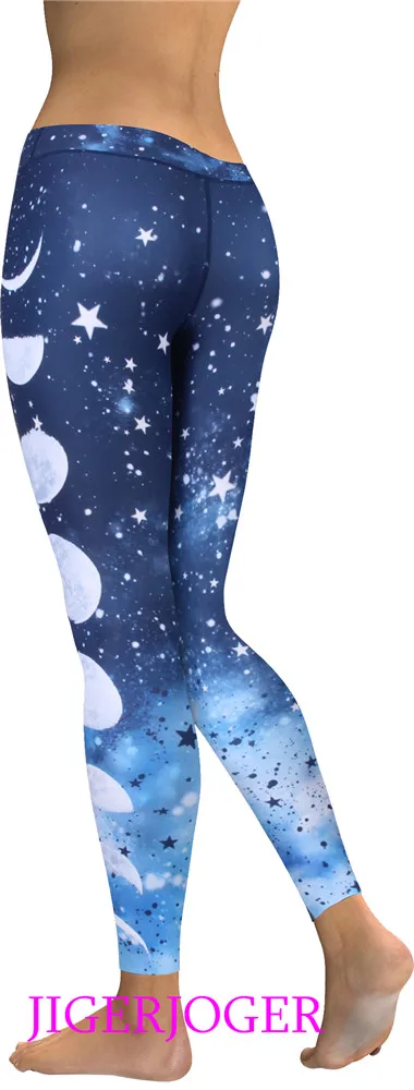 High Waist Dark Blue Full moon legging (4)