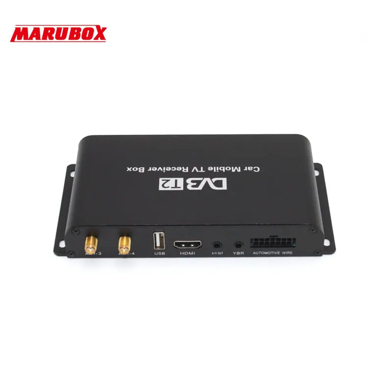 Цифровой автомобильный ТВ тюнер dvb T2 MARUBOX M9004 4 Чипа активные антенны Предназначен