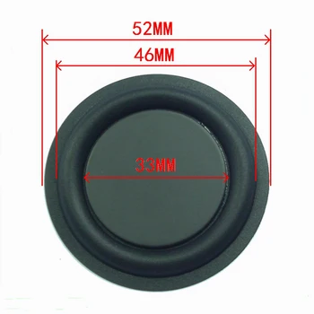 

I Key Buy 2Pcs 2 Inch 52mm Audio Audio Bass Diaphragm Passive Radiator Speaker Repair Parts DIY Home Theater Speaker Accessories