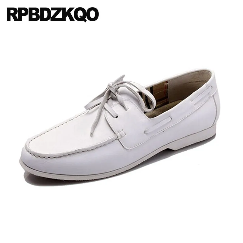 Luxury Leather Boat Shoes Men 