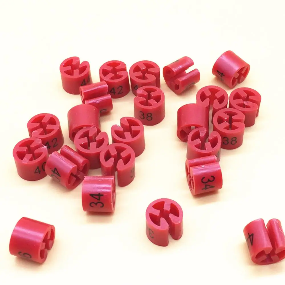 100 Pcs Perprinted Number Size Markers For Hangers Round Size Tags