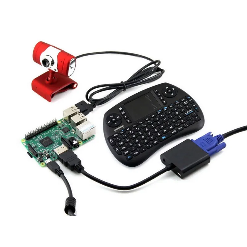 

Module Waveshare Raspberry Pi 3 Model B Development Kits+ Camera +mini Wireless Keyboard+ Micro Card = Rpi3 B Package C