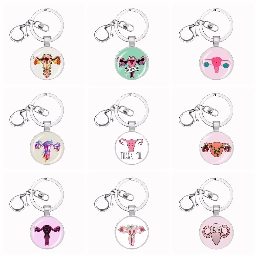 18 стилей новая матка womb брелок для ключей подвеска милый мультфильм шаблон матки