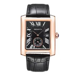 Для женщин часы Reloj Mujer дамы творческий леди часы модные роскошные Кварцевые наручные часы кожа черный прямоугольник Часы 2018