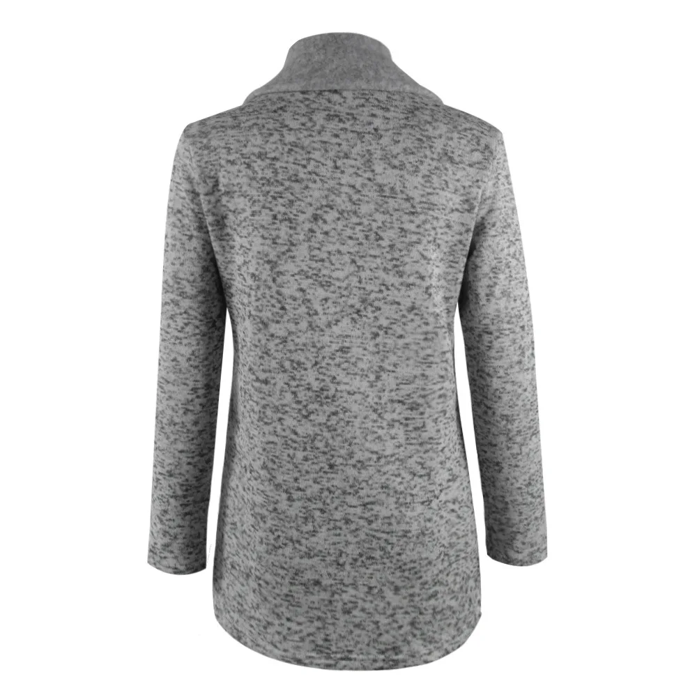 2017 European and American fashion women's autumn and winter fashion side zipper jacket warm sweater with large yards (7)