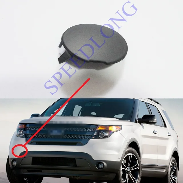 1 Piece Front bumper tow towing hook cover trailer eye cap for Ford