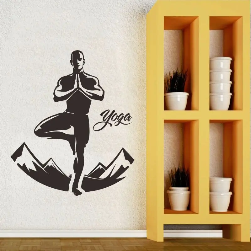 DECAL Yoga vinyl wall stickers healthy lifestyle art stickers yoga wall