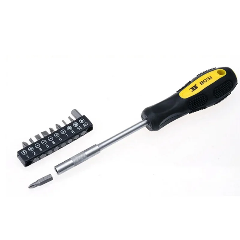 

Wholesale BOSI 12 in 1 quick snap screwdriver bits set