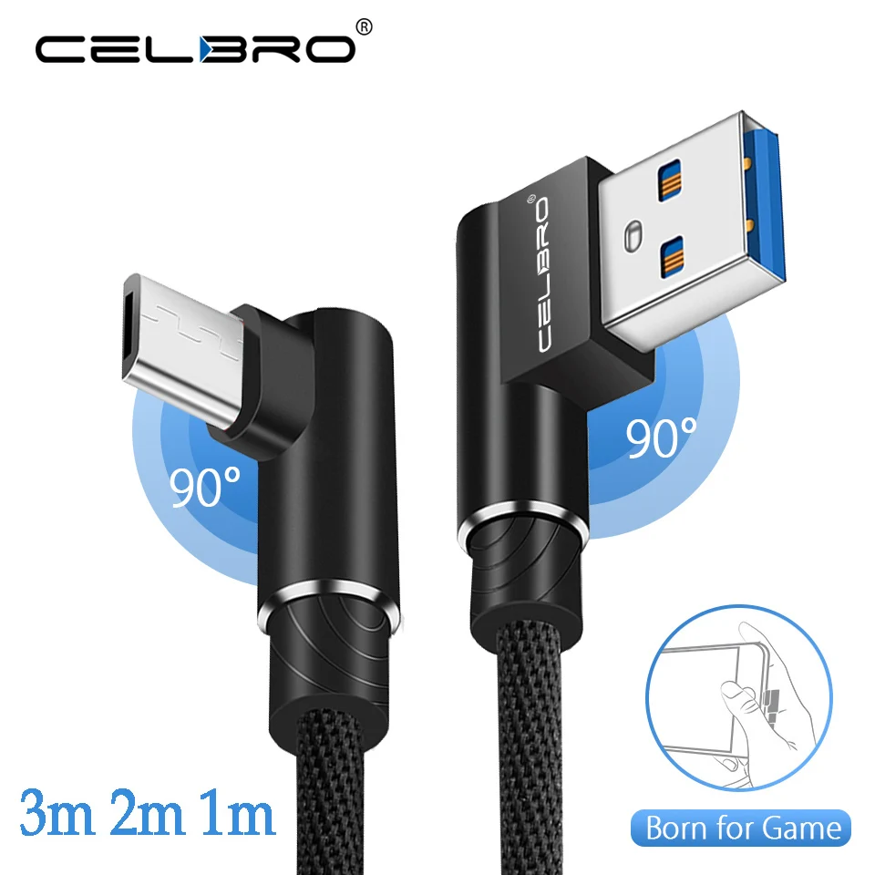 

90 Degree Usb Cable Cabo Micro Usb Fast Charge Cable 2m For Samsung Galaxy J8 J4 J6 Plus Huawei Y3 Y5 Y6 Y7 Y9 2018 Charger Cord