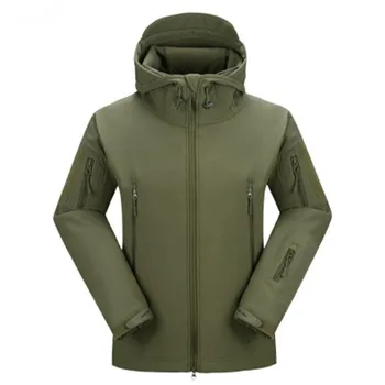 

Packages mailed to Tibet cycling model of tad shark skin soft shell qiu dong men ski-wear, waterproof camouflage fleece jacket