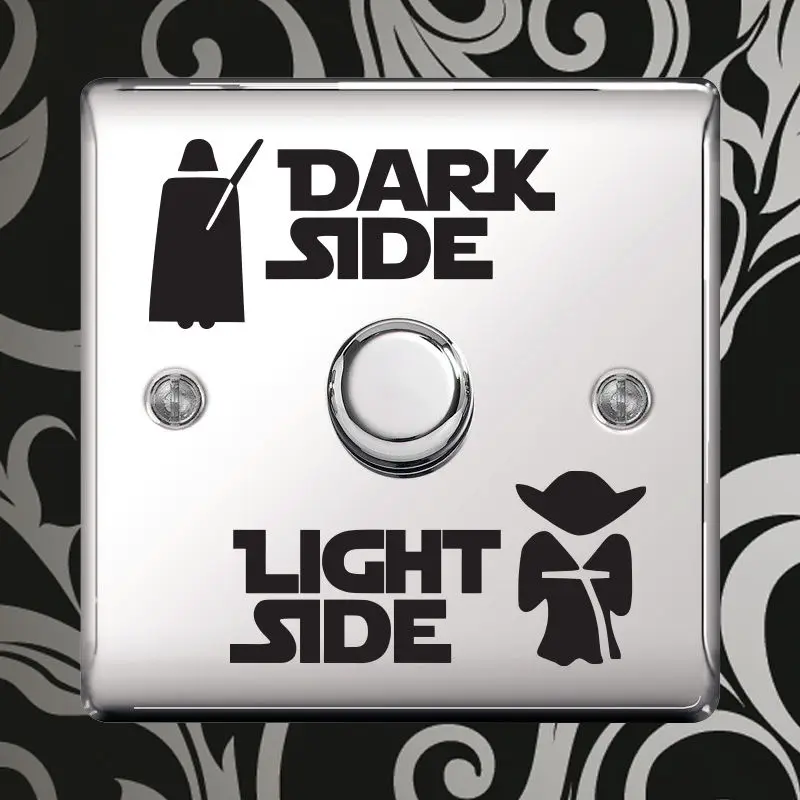 

Star Wars Dark Light Side Vinyl Personality Switch Sticker Black 1SS0001