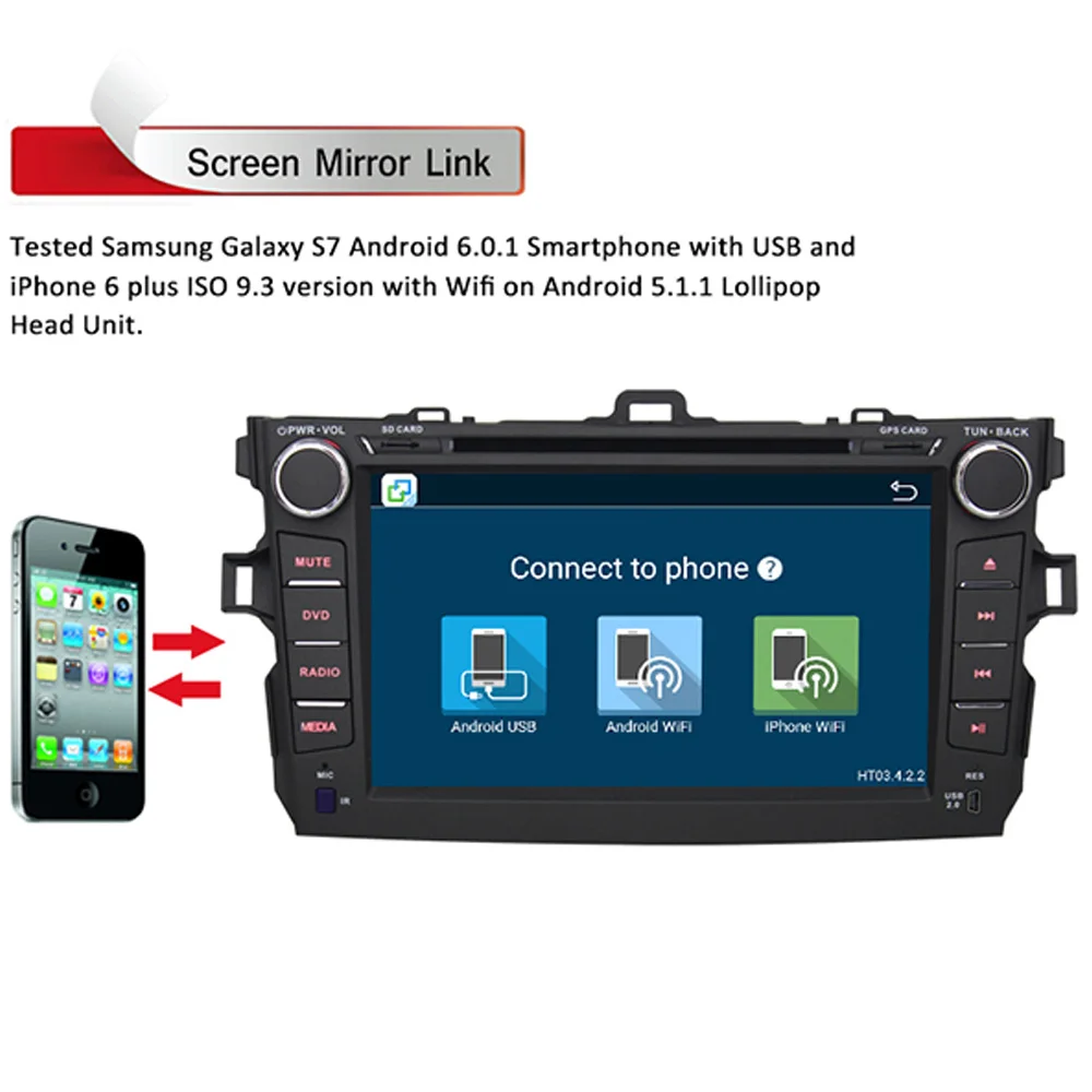 Flash Deal New 8 Inch Android 8.1 Car DVD Player GPS Navigation Radio Audio For Toyota Corolla GPS Navi Navigation System Autoradio 3