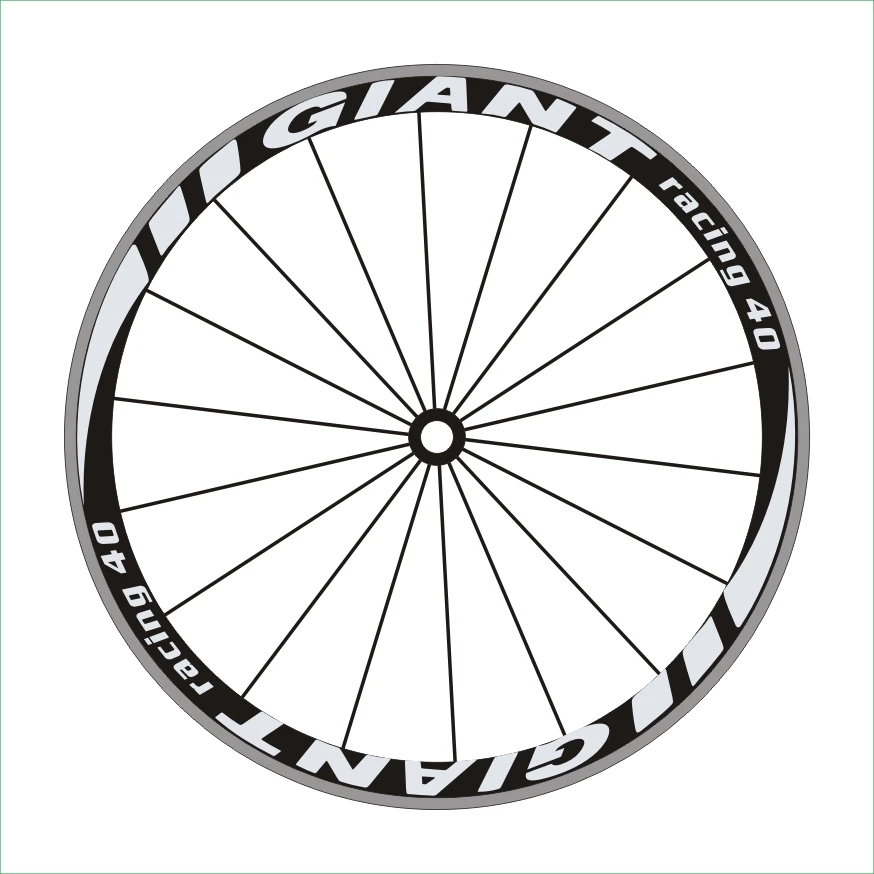 4colours 2Wheels/set Road Bike Wheel Rim Stickers Wheel Brand