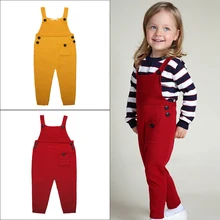 От 1 до 5 лет, осенняя одежда для маленьких мальчиков детские ромперы комбинезоны с карманами однотонные штаны для мальчиков и девочек детские комбинезоны