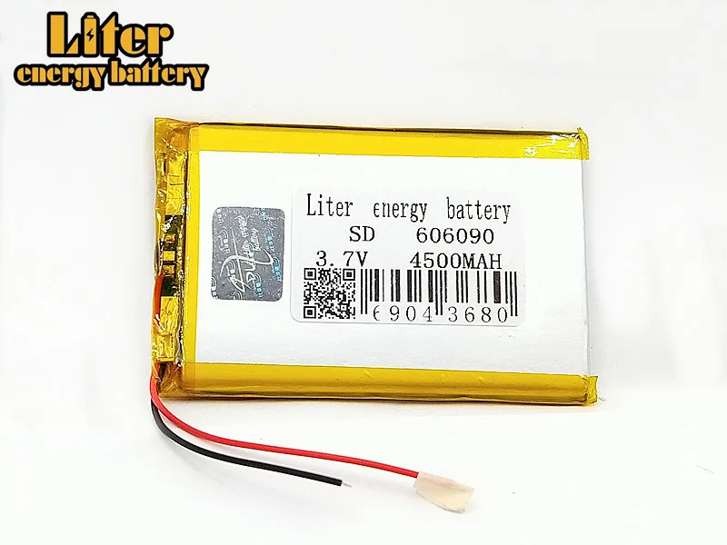 3,7 v 606090 4500mAh полимерная литиевая батарея литий-ионная аккумуляторная батарея с PCB для gps планшета DVD, PAD MID camera power Bank