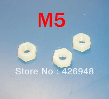 

New M5 nylon hex nuts plastic According with RoHS 1000 pcs/lot
