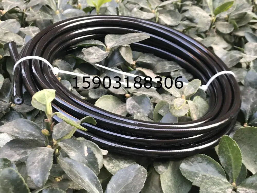 1m an3 motocicleta automotivo 1/8 "316 fio de aço inoxidável trançado plutônio revestido ptfe mangueira de freio combustível linha mangueira-4
