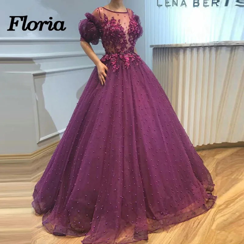 Purple-Vestido-De-Noiva-2018-Muslim-Wedding-Dresses-Ball-Gown-Half-Sleeves-Tulle-Pearl-Dubai-Arabic.jpg_640x640