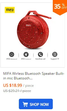 Mifa Портативный Bluetooth Динамик Беспроводной Динамик с стерео звук музыки Водонепроницаемый IPX5 открытый Динамик для iphone Саундбар