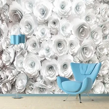 Custom Photo Wallpaper Painting Rose Flowers Wall Mural Living Room TV Sofa Backdrop Wall Paper Modern Home Decor Custom Photo Wallpaper Painting Rose Flowers Wall Mural Living Room TV Sofa Backdrop Wall Paper Modern Home Decor