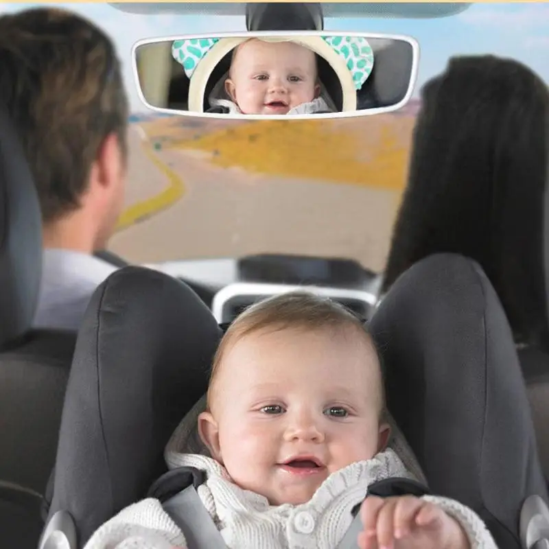 Безопасное автомобильное заднее сиденье зеркало заднего вида милый Регулируемый ребенок младенческого возраста вид заднего монитора автомобильные аксессуары уход за ребенком креативный