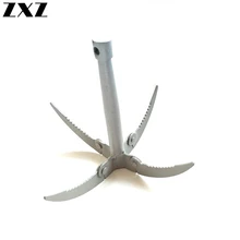 Ao ar livre dobrável gancho plantas voando ancinho âncora faca com corda jagg cortar foice capina removedor grama pesca equipamento ferramentas t4