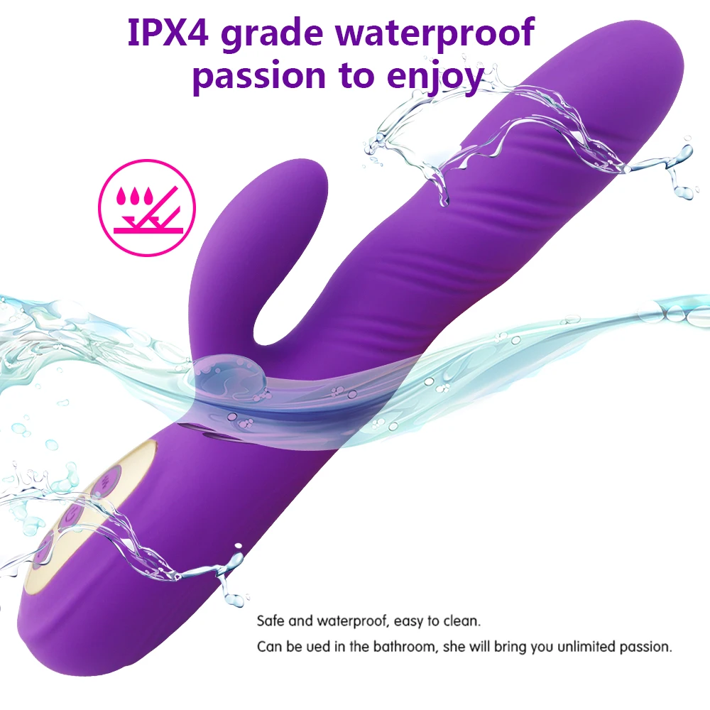 G Spot Vibrator Rechargeable Dildo 12 Vibration Modes Clitoris Stimulator Handheld Wand Massager Sex Toys for Women