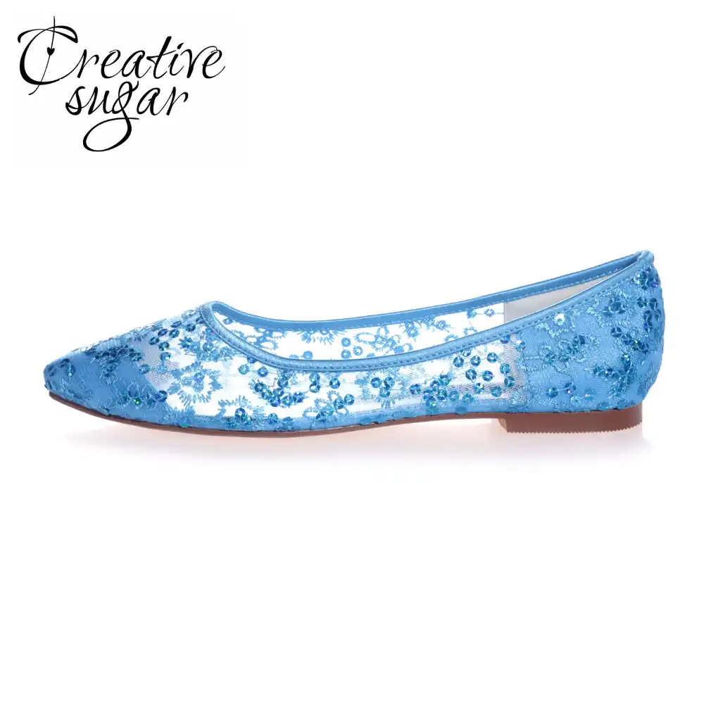 white lace ballet flats