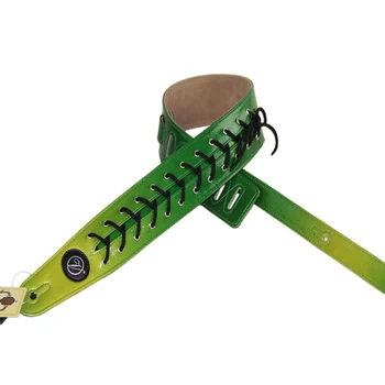 

Superior Leather Strap / Vorson Grass Green Strap / Electric Guitar Strap / Electric Bass Strap Soft and Comfortable