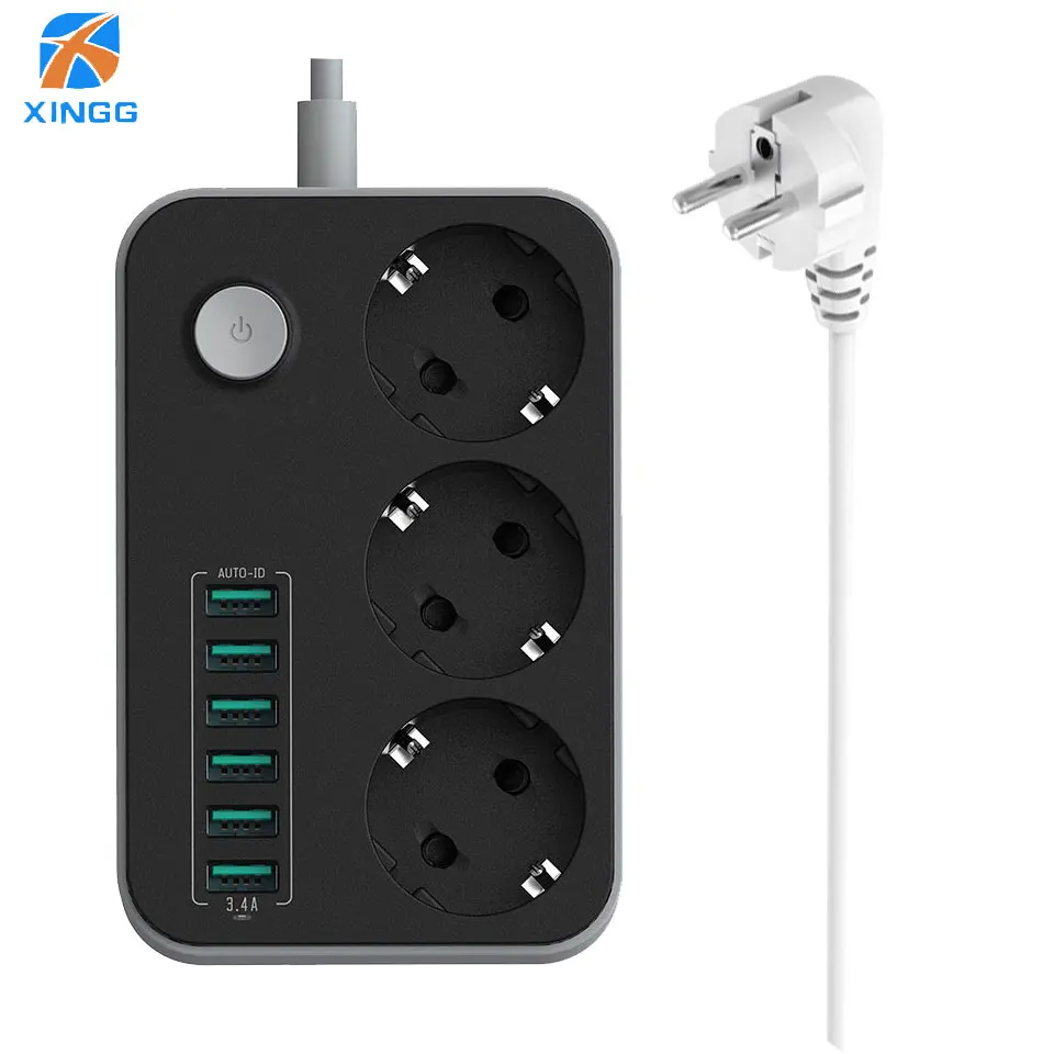 Ceny Filtr sieciowy inteligentna listwa zasilająca usb ue przedłużacz z wtyczką przewód gniazdo elektryczne ochronnik przeciwprzepięciowy do domowego biura