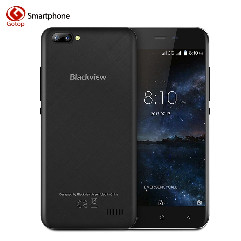 Original Blackview A7 MT6580A Quad Core Cell Phone Android