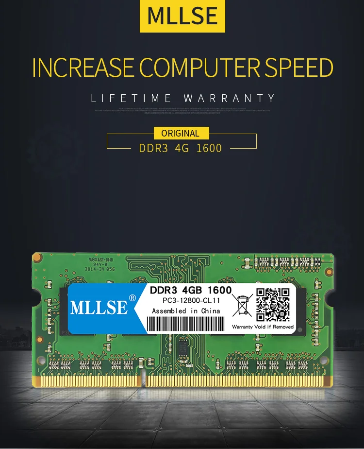 Mllse ноутбук Sodimm Ram DDR3 1G 2G 4GB 8G 1066 1333 1600mhz 1,5 V память для ноутбука PC3-10600S 204pin без ECC notebook memoria