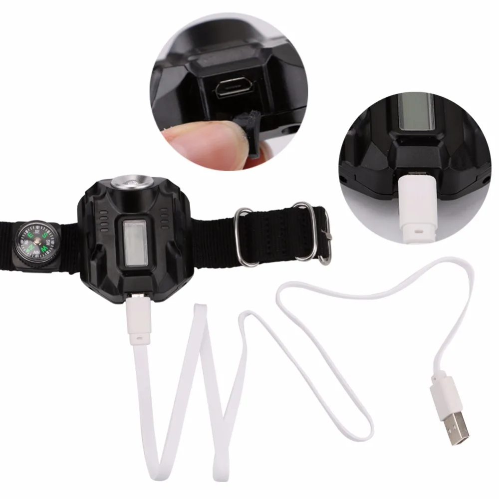 Outdoor Travel LED Waterproof Indicator Shows Rechargeable Watch Flashlight Survival Tool Gifts Camping Hiking Compasses Outdoor Travel LED Waterproof Indicator Shows Rechargeable Watch Flashlight Survival Tool Gifts Camping Hiking Compasses