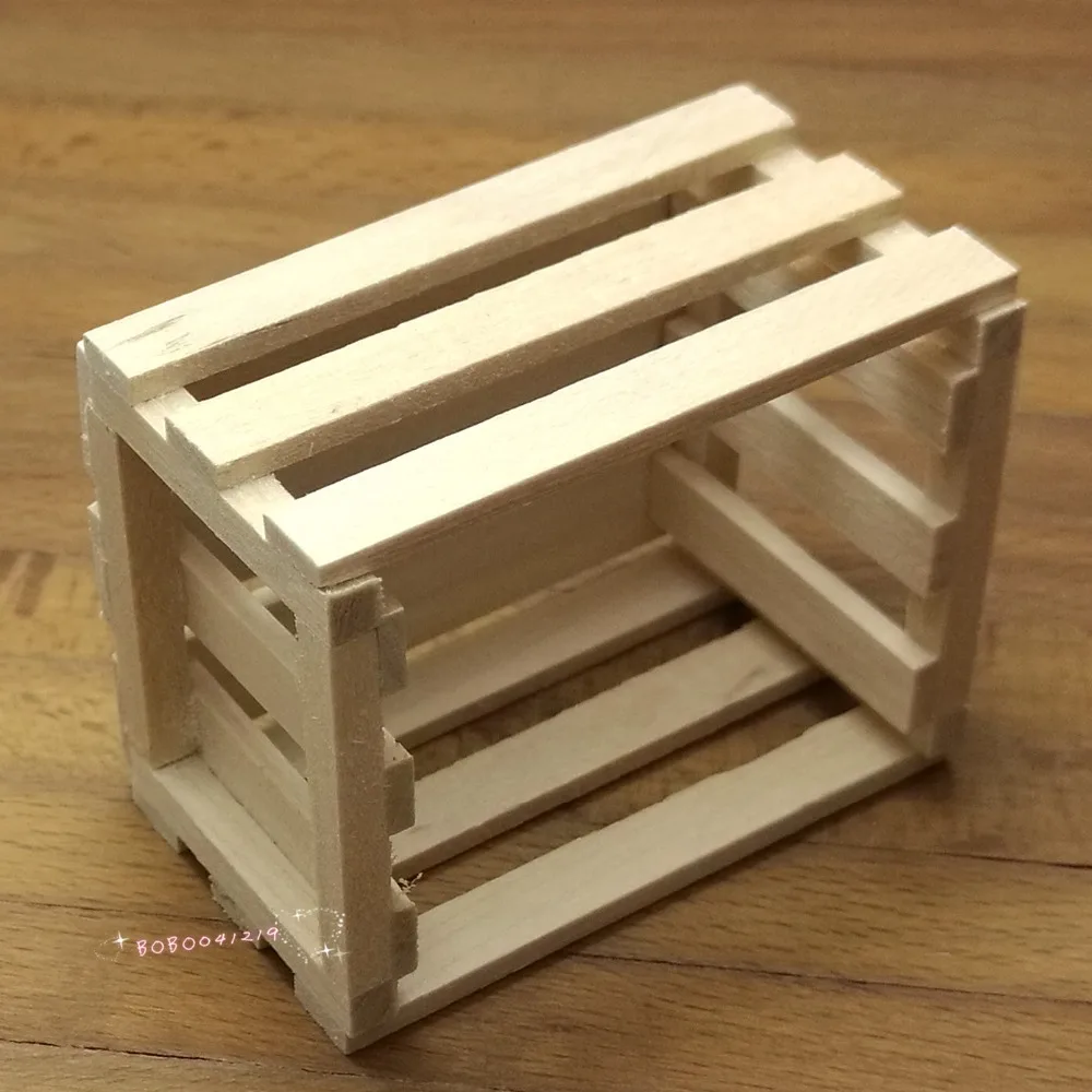 Dollhouse Miniature Toy 1:12 Kitchen A Wooden Basket Box